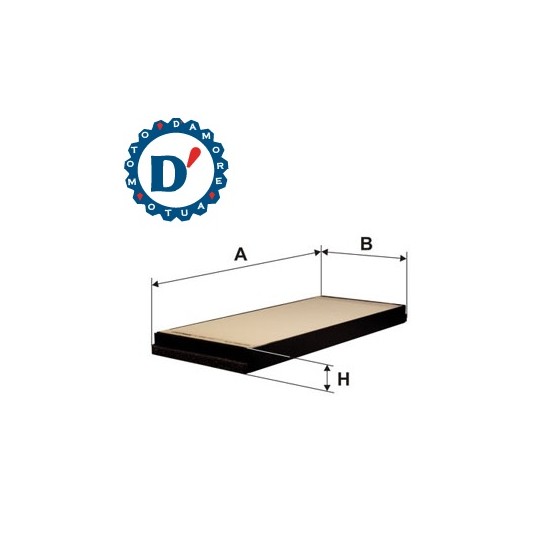 FILTRO ARIA ABITACOLO L380 L159 H27 MERCEDES SPRINTER (901, 902, 903, 904)