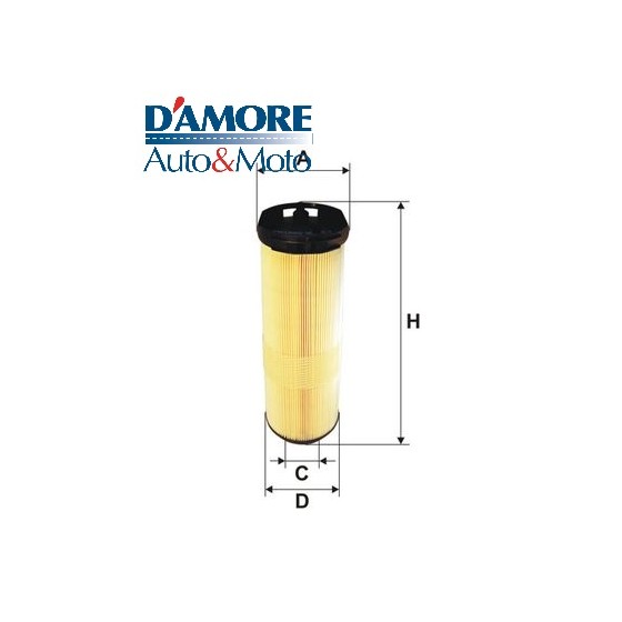 FILTRO ARIA MOTORE D120 D80 H338 MERCEDES CLASSE C CLK 200 CDI 220 CDI