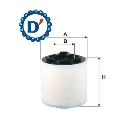 FILTRO ARIA MOTORE D150 D70 H170 AUDI A1 (8X) SEAT IBIZA V SKODA FABIA VOLKSWAGEN POLO (6R)