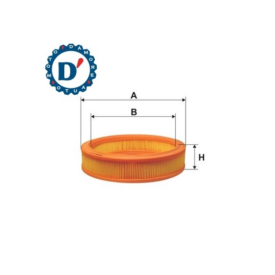 FILTRO ARIA MOTORE D293 D240 H70 FIAT PUNTO (188) DOBLO (119, 223) 1.2