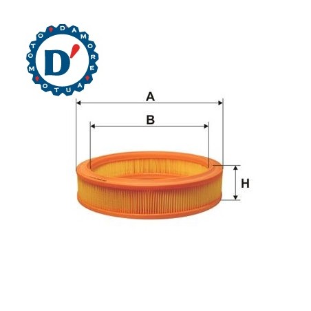 FILTRO ARIA MOTORE D293 D240 H70 FIAT PUNTO (188) DOBLO (119, 223) 1.2