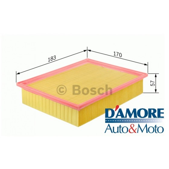 FILTRO ARIA MOTORE L183 L170 H57 FIAT SEDICI 1.9 MJ