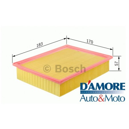 FILTRO ARIA MOTORE L183 L170 H57 FIAT SEDICI 1.9 MJ