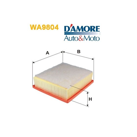 FILTRO ARIA MOTORE L207 L188 H66 FIAT 500X 1.3 MJ 1.4 1.6 MJ JEEP RENEGADE 1.4 1.6 CRD 2.0 CRD