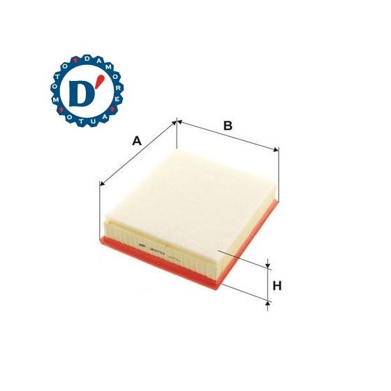 FILTRO ARIA MOTORE L230 L204 H70 BMW 1 (F20) 2 (F22, F23, F87) 3 (F30, F31, F80) 4 (F32, F33, F36, F82, F83) 1.6 D 1.8 D 2.0 D 2