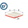 FILTRO ARIA MOTORE L270 L217 H30 AUDI A1 (8X) A3 (8V) SEAT ARONA (KJ7) ATECA (KH7) IBIZA V VOLKSWAGEN GOLF VII POLO (6R) 1.0 TSI