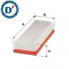 FILTRO ARIA MOTORE L322 L128 H65 AUDI A4 (8K) A5 (8F) Q5 2.0 TDI