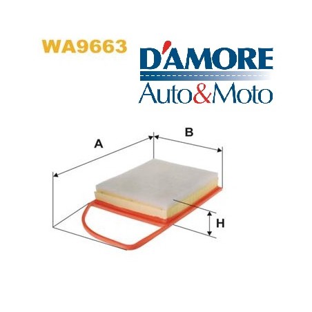FILTRO ARIA MOTORE L348 L205 H52 CITROEN C3 DS3 DS4 PEUGEOT 207 308 5008 1.4 HDI 1.6 HDI