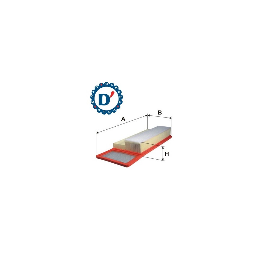 FILTRO ARIA MOTORE L356 L132 H50 FIAT DOBLO (263) FIORINO (225) QUBO 1.3 MJ