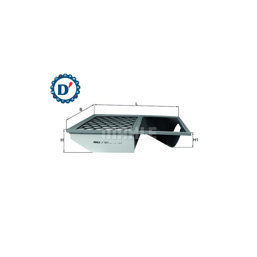 FILTRO ARIA MOTORE L400 L318 H75 PER IVECO DAILY V VI 2.3 MJ 3.0 MJ