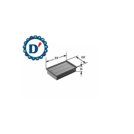 FILTRO ARIA MOTORE PANNELLO L334 L134 H42 FORF ESCORT III 1.6 FIAT 124 SPIDER VOLKSWAGEN GOLF II 1.8 GTI