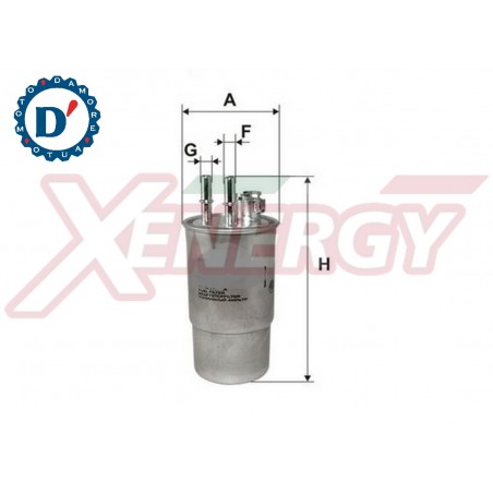 FILTRO GASOLIO ALFA ROMEO 159 1.9 JTD FIAT DOBLO PUNTO (199) 1.3 MJ CON SENSORE ACQUA M12X1,5