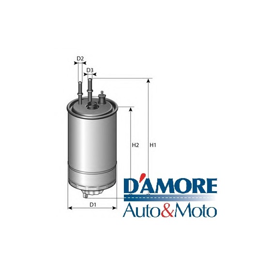 FILTRO GASOLIO ALFA ROMEO 159 1.9 JTD FIAT GRANDE PUNTO 1.3 MJ CON SENSORE ACQUA M12X1,5