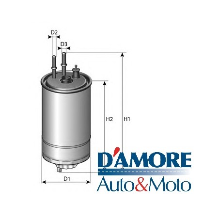 FILTRO GASOLIO ALFA ROMEO 159 1.9 JTD FIAT GRANDE PUNTO 1.3 MJ CON SENSORE ACQUA M12X1,5