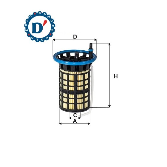 FILTRO GASOLIO ALFA ROMEO GIULIETTA (940) FIAT 500L DOBLO 1.3 MJ 1.6 MJ 2.0 JTD JEEP RENEGADE 1.6 CRD 2.0 CRD