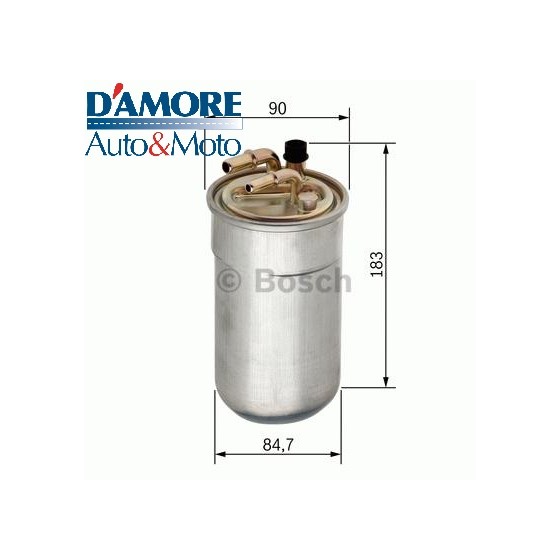 FILTRO GASOLIO CART D89 H178 OPEL CORSA D 1.3 CDTI 2 TUBI D8 D10 M14X1,5