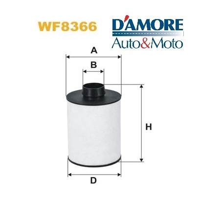 FILTRO GASOLIO CITROEN JUMPER 2.2 HDI 2.8 HDI FIAT 500 DOBLO (119,223) IDEA PANDA (169) PUNTO (188) LANCIA MUSA YPSILON 1.3 JTD 