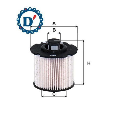 FILTRO GASOLIO D66 D18 H74 CITROEN C3 C4 DS3 DS4 1.6 HDI 2.0 HDI FORD FIESTA VI FOCUS III GALAXY MONDEO V S-MAX 1.5 TDCI 2.0 TDC