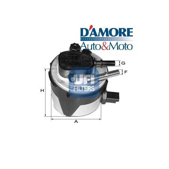 FILTRO GASOLIO E94 I10 H107 FORD C-MAX FOCUS MAZDA 3 1.6 TDCI