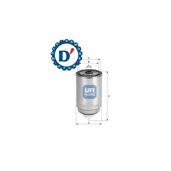 FILTRO GASOLIO M16X1,5 D84 H180 RENAULT MASCOTT 3.0 DCI