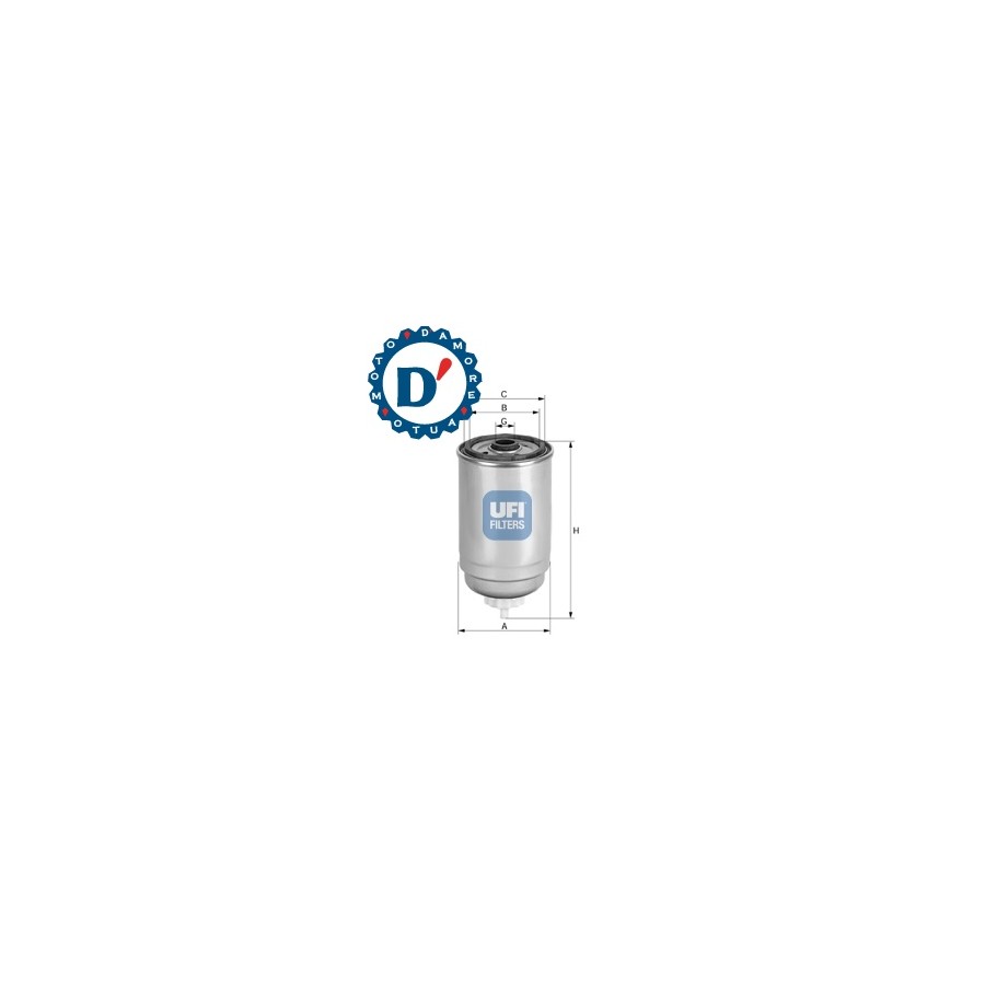 FILTRO GASOLIO M16X1,5 D84 H180 RENAULT MASCOTT 3.0 DCI