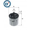 FILTRO GASOLIO MERCEDES CLASSE A (W168) 160 CDI 170 CDI SPRINTER (903) 1 TUBO D10 2 VALVOLE SUPERIORI C/RACCORDO SENSORE ACQUA