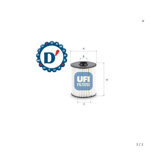 FILTRO OLIO MOTORE D74 D30 D20,8 H105,7 FIAT DUCATO (250) 2.2 D