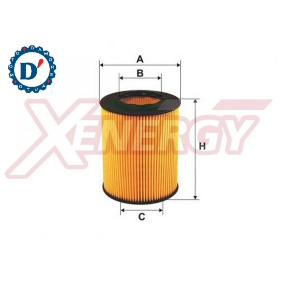 FILTRO OLIO MOTORE E64 I31 H115 OPEL ASTRA G VECTRA ZAFIRA 2.0 TDI