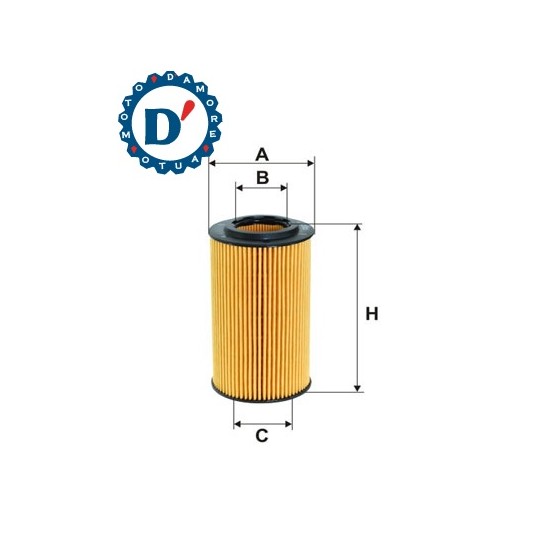 FILTRO OLIO MOTORE E65 I31,5 H115 MERCEDES CLA (C117) CLASSE A (W176) B (W246, W242) C (W204, W205) CLASSE E (W212) GLA (X156) S