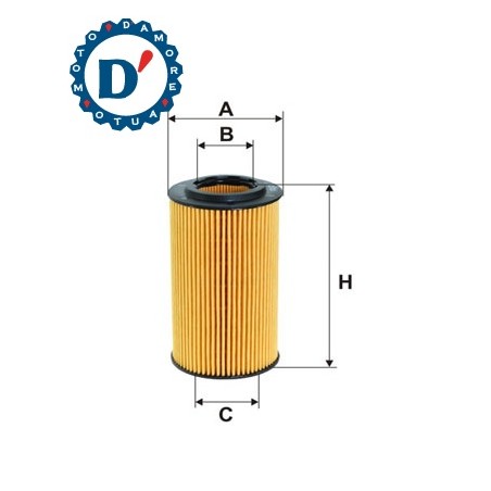 FILTRO OLIO MOTORE E65 I31,5 H115 MERCEDES CLA (C117) CLASSE A (W176) B (W246, W242) C (W204, W205) CLASSE E (W212) GLA (X156) S