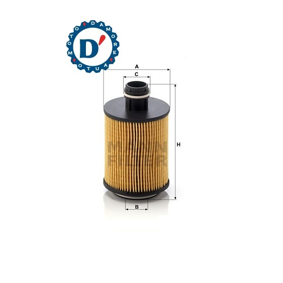 FILTRO OLIO MOTORE E66 I24,5 H105 ALFA ROMEO 159 1.9 JTDM FIAT 500 1.3 MJ BRAVO 1.6 MJ CROMA 1.9 MJ GRANDE PUNTO 1.3 MJ LANCIA D