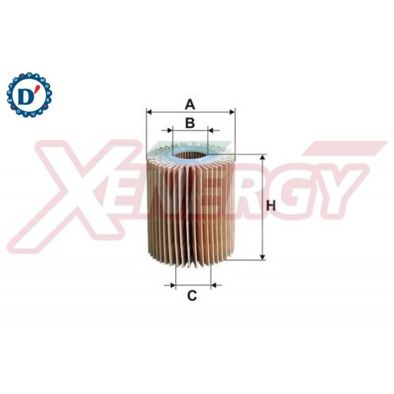 FILTRO OLIO MOTORE E70 I28 H82 TOYOTA AVENSIS RAV 4 III VERSO 2.0 D-4D 2.2 D-4D