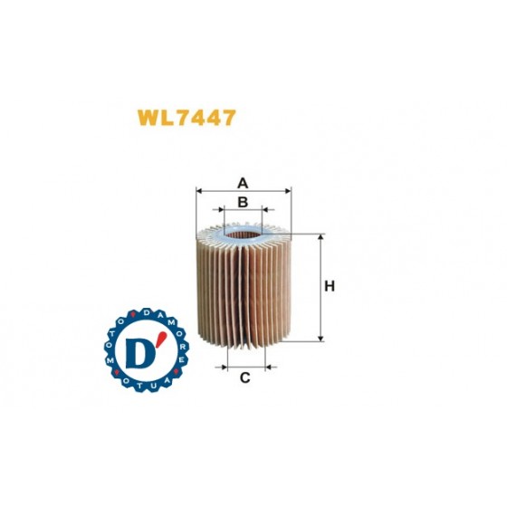 FILTRO OLIO MOTORE E70 I28 H82 TOYOTA AVENSIS RAV 4 III VERSO 2.0 D-4D 2.2 D-4D