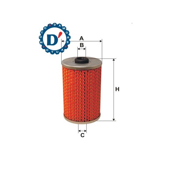 FILTRO OLIO MOTORE IMMERSIONE E63 I13,2 H110 TATA SIERRA SAFARI 1.9 D PEUGEOT J7 1.9 D