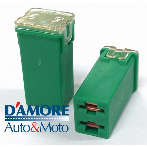 FUSIBILE CARTUCCIA INNESTO FEMMINA 40A SERIE JCASE VERDE GIAPPONESE LISCIO