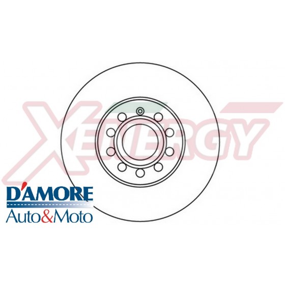 KIT DISCHI FRENO D288 S22 AUDI A3 (8P) SEAT ALTEA LEON (1P) SKODA OCTAVIA (1Z) VW GOLF V TOURAN VENTILATI ANTERIORI