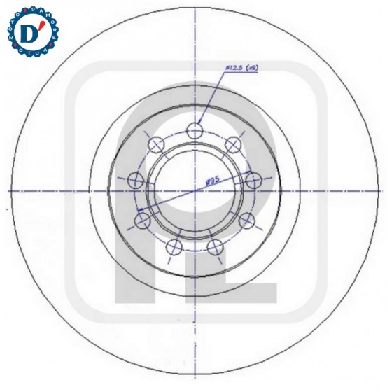 KIT DISCHI FRENO D290 S28 PER IVECO DAILY IV V ANTERIORI VENTILATI 9 FORI