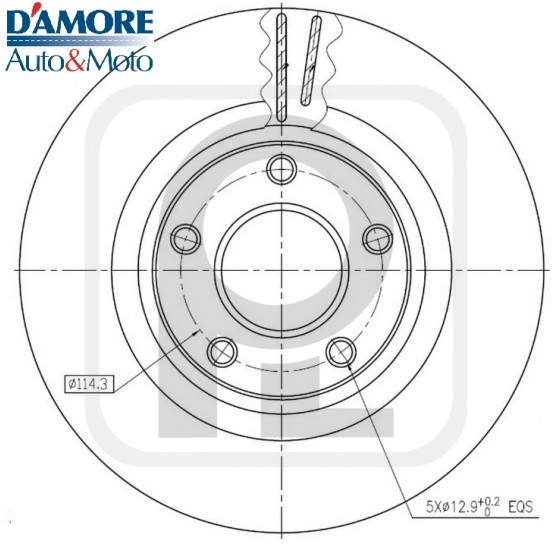 KIT DISCHI FRENO D296 S26 NISSAN JUKE QASHQAI X-TRAIL (T31) RENAULT KOLEOS ANTERIORI 5 FORI VENTILATI