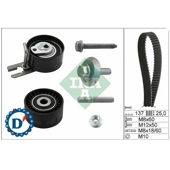 KIT DISTRIBUZIONE MOTORE CINGHIA CITROEN C2 C3 C4 FORD C-MAX FOCUS II MINI PEUGEOT 207 307 308 1.6 HDI