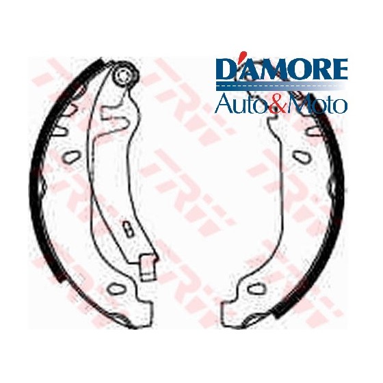 KIT GANASCE FRENO RENAULT CLIO I TWINGO I impianto BENDIX