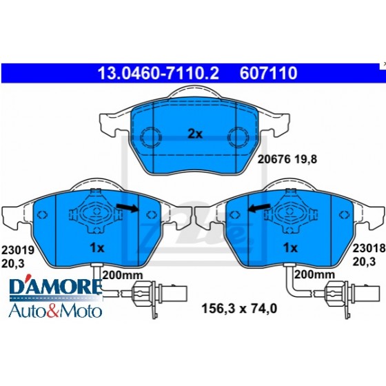 KIT PASTIGLIE FRENO AUDI A4 (8D2, B5) A4 (4B, C5) VOLKSWAGENW GOLF IV PASSAT (3B) SPIN OVALE 2 PIN
