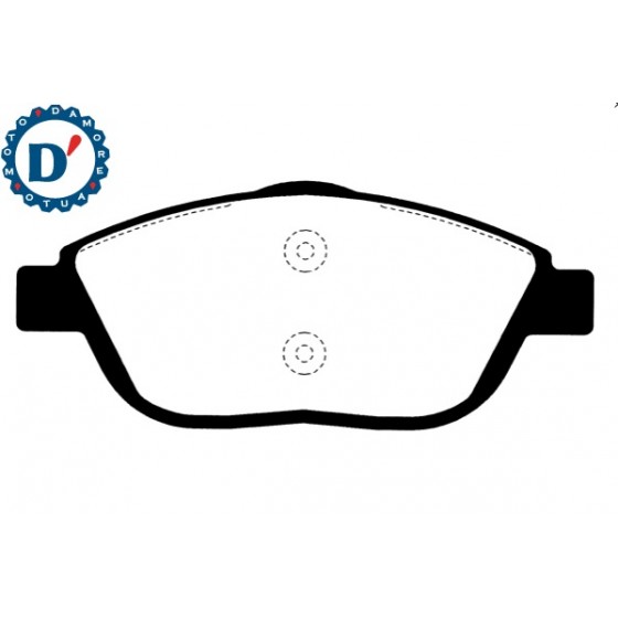 KIT PASTIGLIE FRENO CITROEN C3 II III DS3 (SA) OPEL CORSA F PEUGEOT 2008 I II ANTERIORI