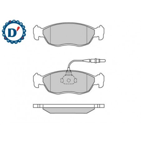 KIT PASTIGLIE FRENO CITROEN SAXO (S0, S1) XSARA (N1) PEUGEOT 106 II 306 ANTERIORI con sensore usura 1 pin