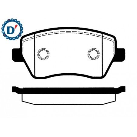 KIT PASTIGLIE FRENO DACIA LOGAN NISSAN MICRA (K12) RENAULT CLIO III MODUS 1.2 1.5 DCI