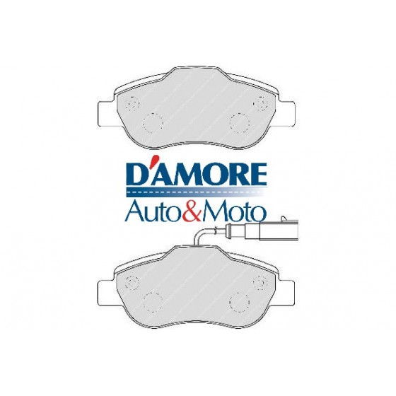 KIT PASTIGLIE FRENO FIAT 500 FIORINO QUBO 1.3 MJ PANDA (169) 1.4 FORD KA 1.3 TDCI
