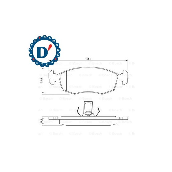 KIT PASTIGLIE FRENO FIAT DOBLO (119, 223) ANTERIORI