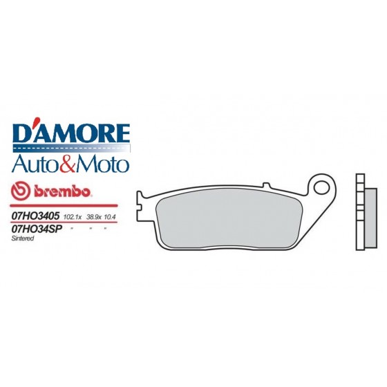 KIT PASTIGLIE FRENO MOTO BREMBO 07HO3405 HONDA