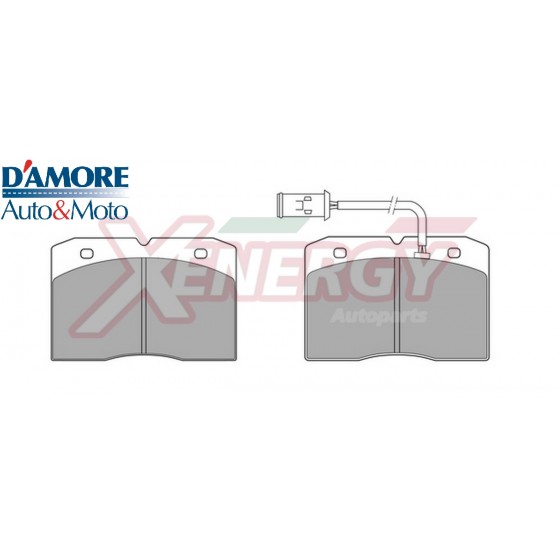 KIT PASTIGLIE FRENO PER IVECO DAILY I 35-8 35-10 CON SENSORE SPINA TONDA L150 ANTERIORI