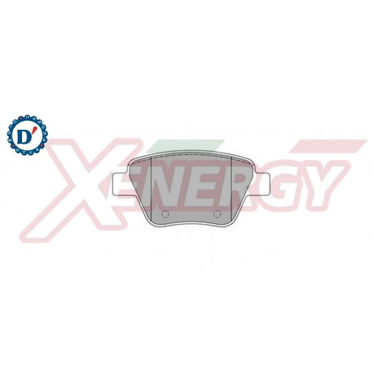 KIT PASTIGLIE FRENO POSTERIORI AUDI A1 (8X) A3 (8P) SEAL ALTEA (5P) LEON (5F) SKODA OCTAVIA (1Z) VOLKSWAGEN CADDY III GOLF VI TO