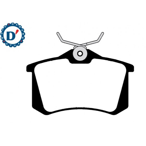 KIT PASTIGLIE FRENO POSTERIORI AUDI A1 A3 A4 CITROEN C4 PEUGEOT 307 RENAULT CLIO III SEAT LEON VOLKSWAGEN GOLF V S17